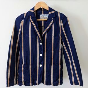 Harrow Chlothier striped navy blazer